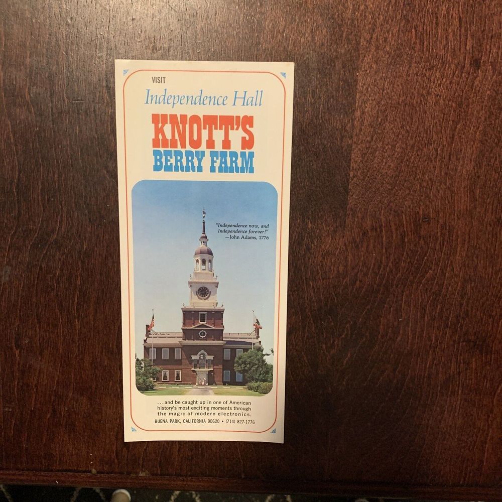 Vintage Brochure -- 1969 Independence Hall KNOTT'S BERRY FARM - California